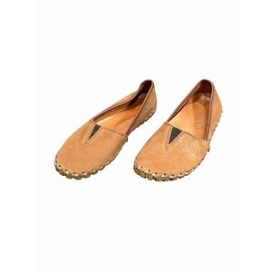 Spring Step Kathaleta Womens Shoes 37 Slip-On Ballet Brown Camel Suede 6.5/7